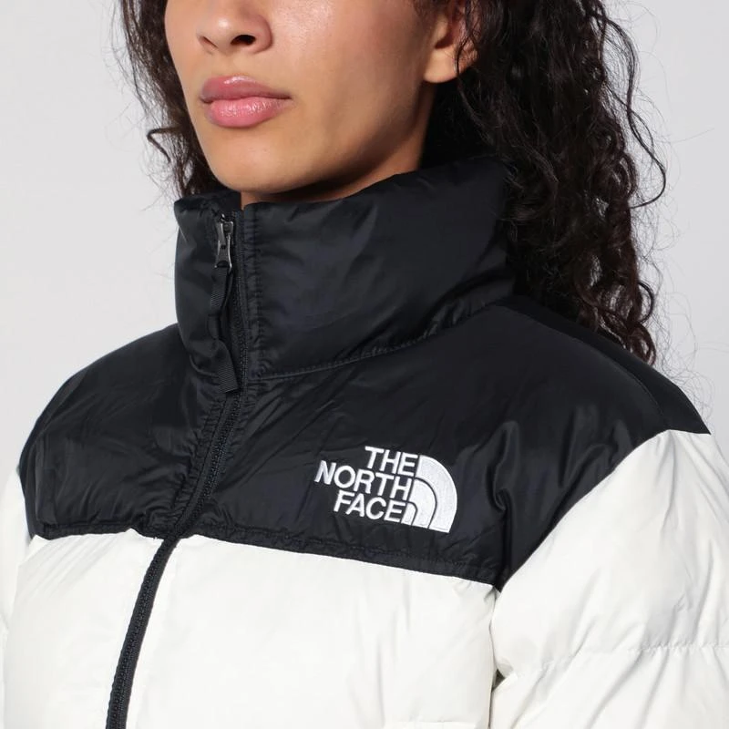 The North Face Down jacket Nuptse cropped white 5