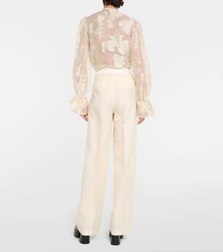 ETRO Cotton and wool straight pants 3