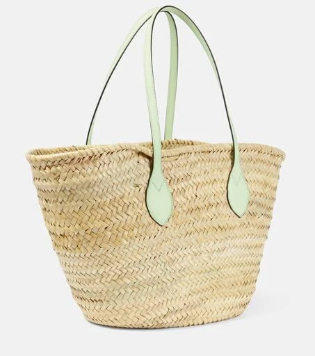 Gucci Small logo straw basket bag 4