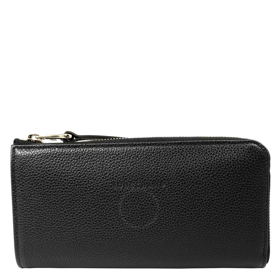 Longchamp Le Foulonne Black 047 Ladies 3.9 x 7.7 in Wallets L3418021047 1