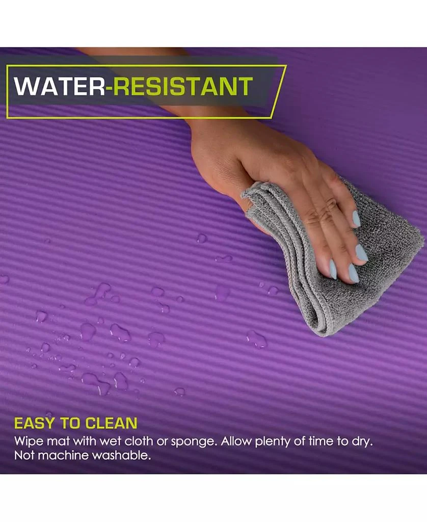 ProsourceFit Extra Thick Yoga and Pilates Mat with Sling, 1" 5