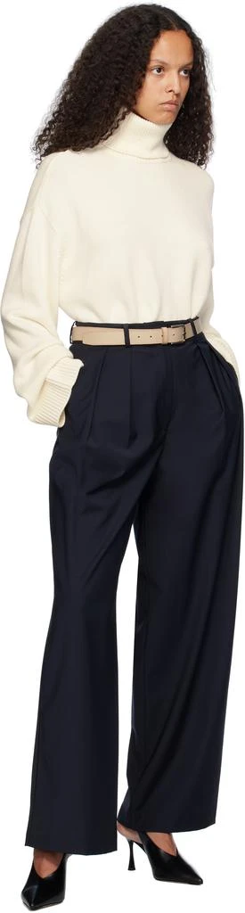 The Frankie Shop Beige Toni Leather Belt 3