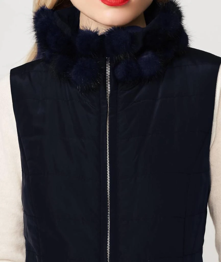 DiOMi Diomi - poly with mink collar vest 3