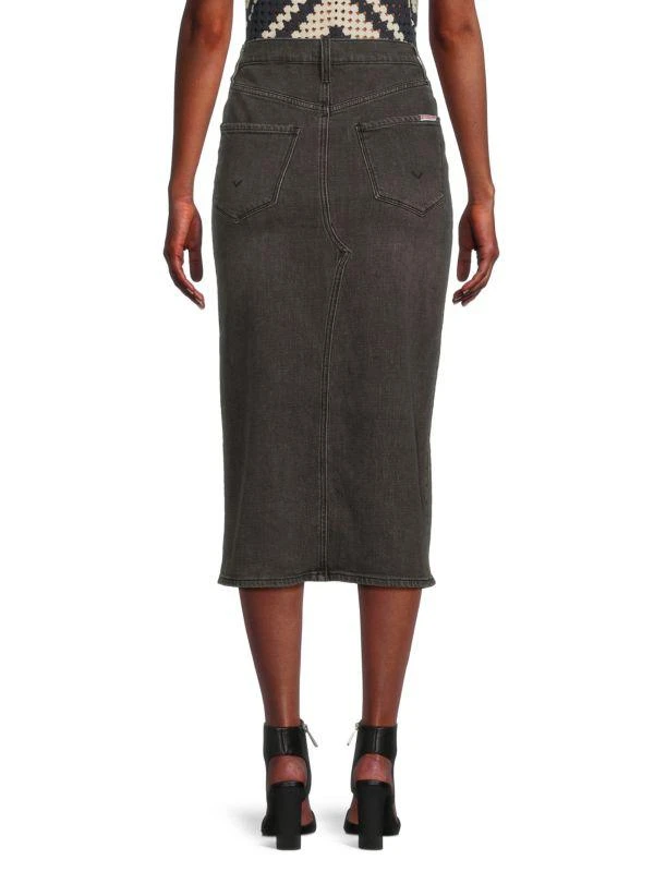 Hudson Slit Front Denim Midi Skirt 2