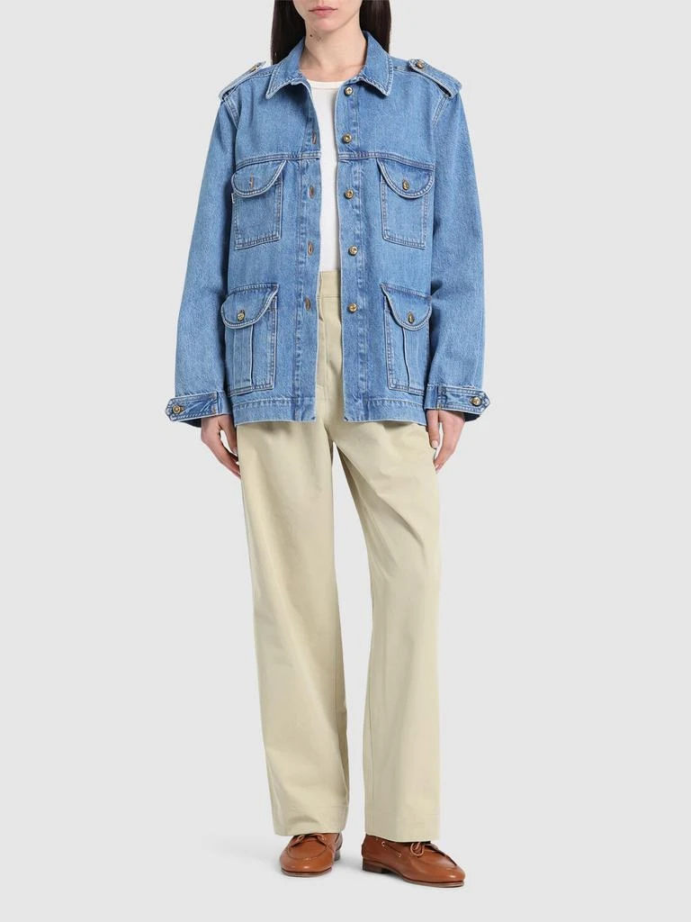 BLAZÉ MILANO Nariida Maya Sahariana Denim Jacket 1