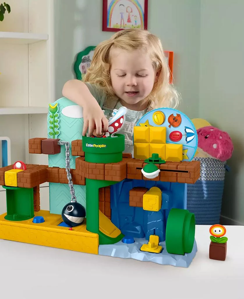 Little People Fisher Price My Mario Adventure Playset, Musical Toddler Toy with 2 Figures 2