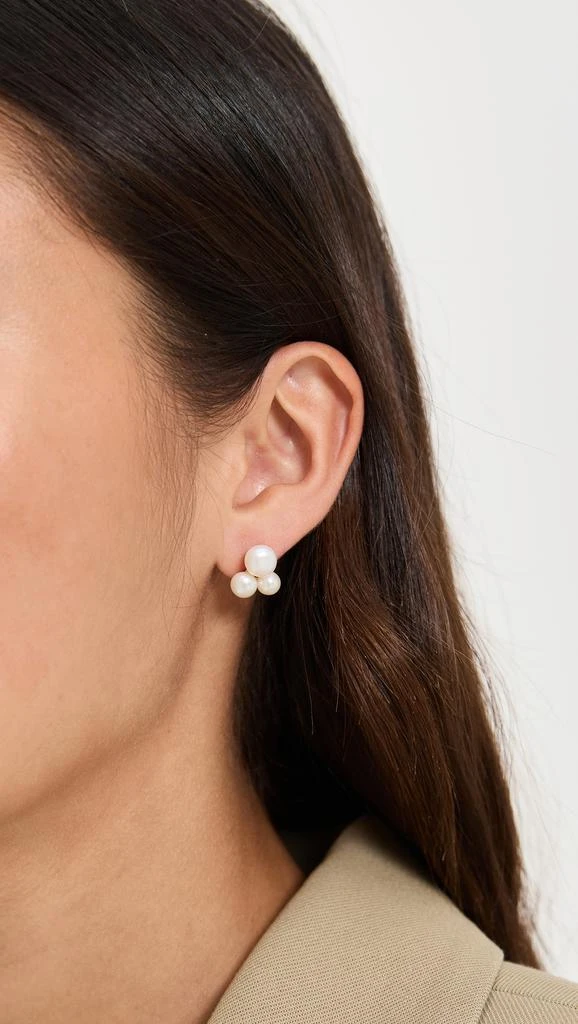 Shashi Triple Pearl Drop Earrings 2