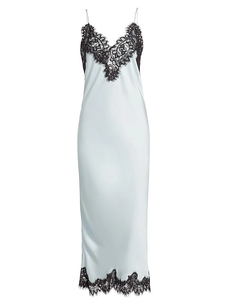 A.L.C. Lennon Satin-Lace Midi-Slipdress 1