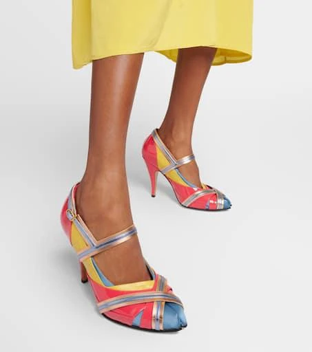 MAISON MARGIELA Tabi embellished leather pumps 4