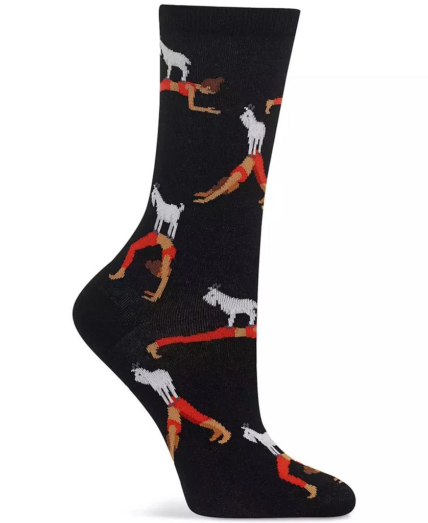 Hot Sox Women's Goat Yoga Crew Socks 2