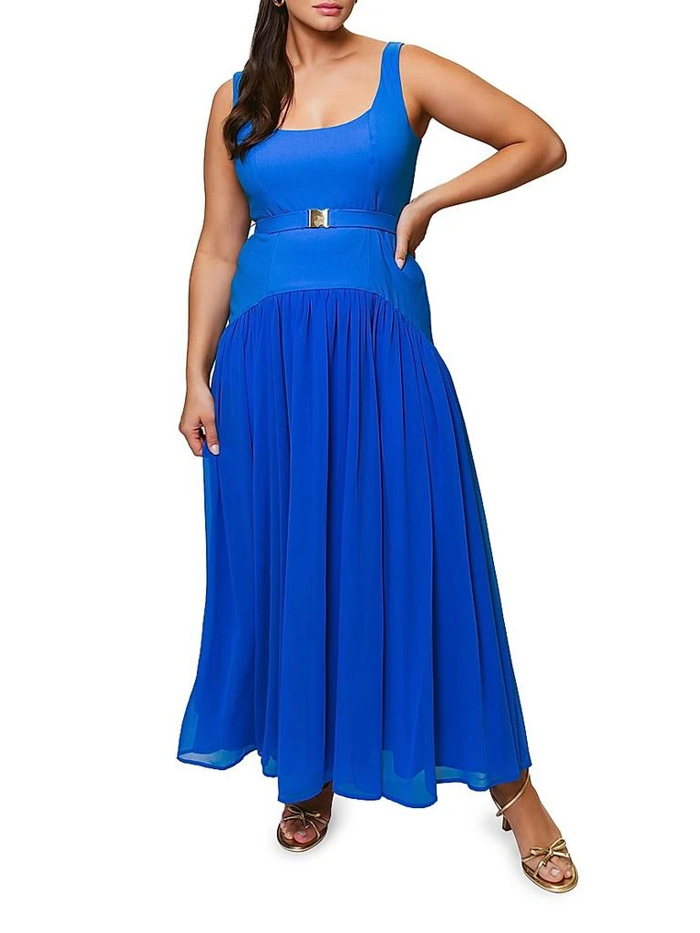 sachin and babi light blue dress Sunsets Sienna Swim Dress Black / 16 main image 1