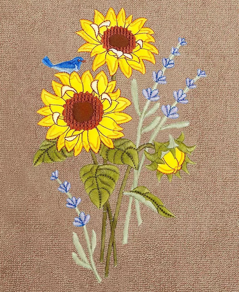 Linum Home Textiles Turkish Cotton Girasol Embellished 2-Pc. Bath Towel Set 4