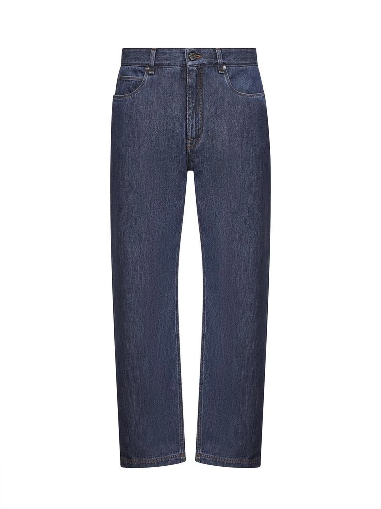 Fendi FENDI | Blue cotton denim straight five-pocket jeans | Man | 32 1