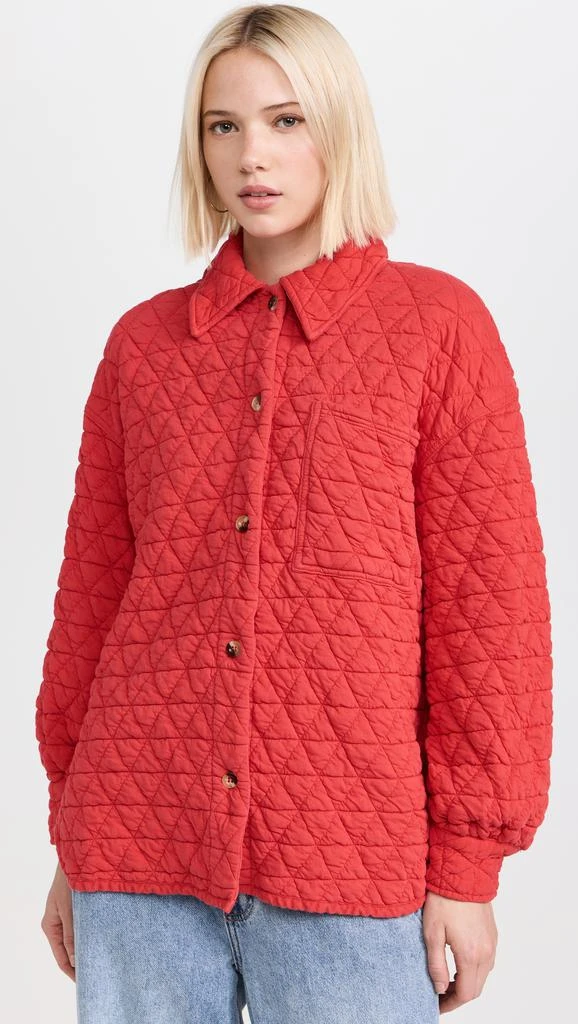 Sundry Quilted Shacket 6