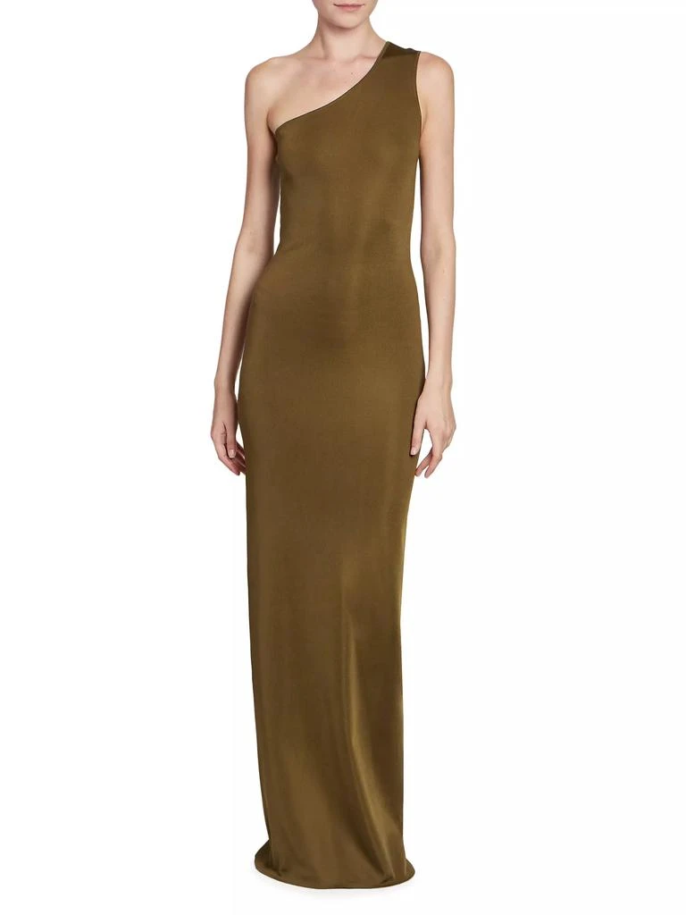 Yves Saint Laurent One-Shoulder Dress in Silk 3
