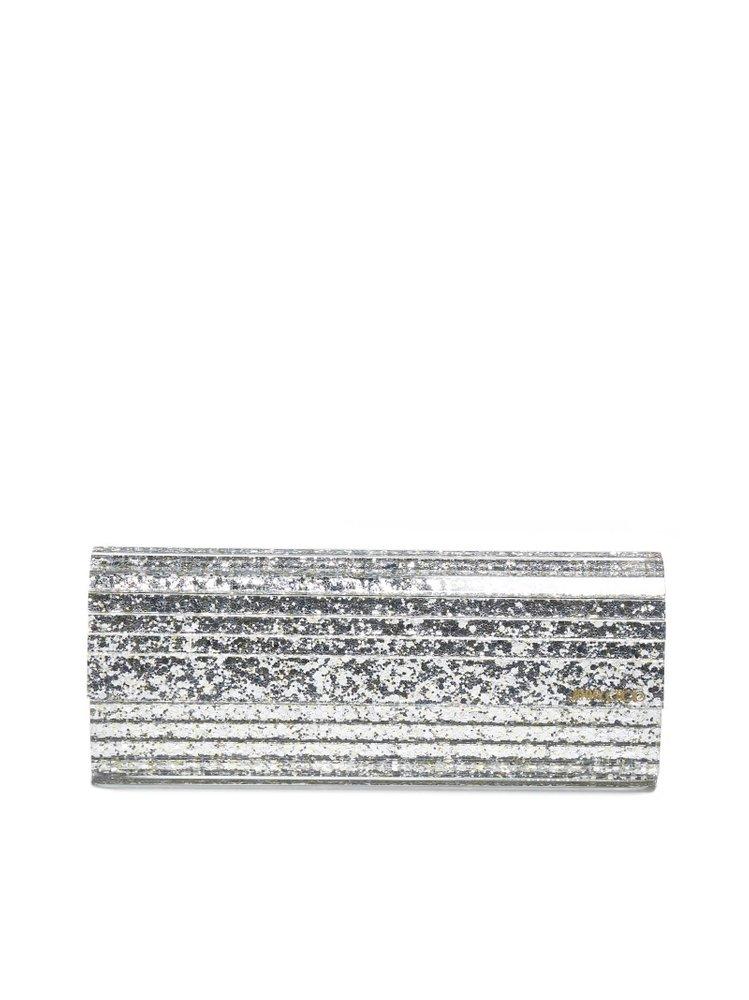 Jimmy Choo Jimmy Choo Sweetie Glittered Clutch Bag