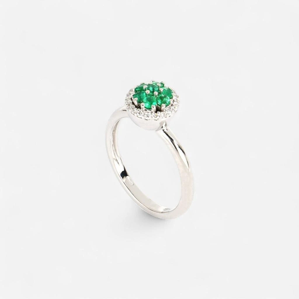 Tavanti Tavanti Classici 18K White Gold Diamond 
Emerald Ring Sz. 8 JF-20-0179F-145