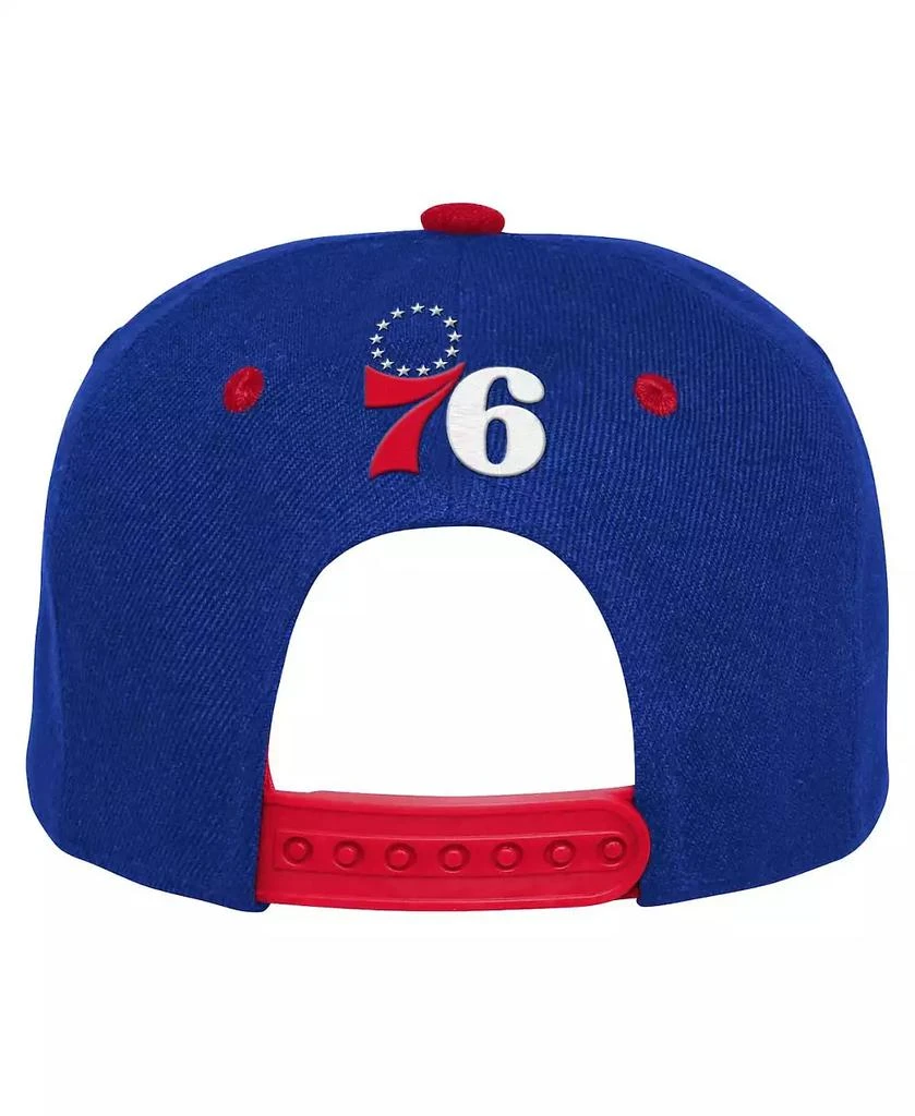 Outerstuff Youth Boys and Girls Royal Philadelphia 76ers Backboard Snapback Hat 3