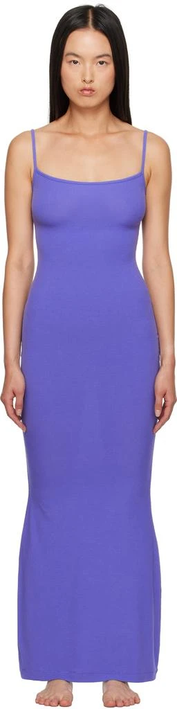 SKIMS Purple Soft Lounge Long Slip Dress 1