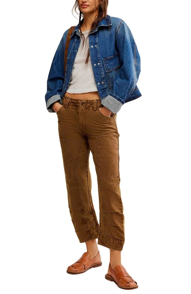 Free People Supersonic High Waist Slim Crop Jeans 5