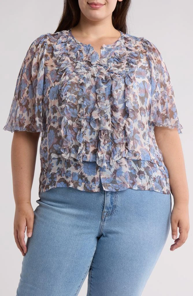 Joie Mikayla Silk Flutter Sleeve Top 1