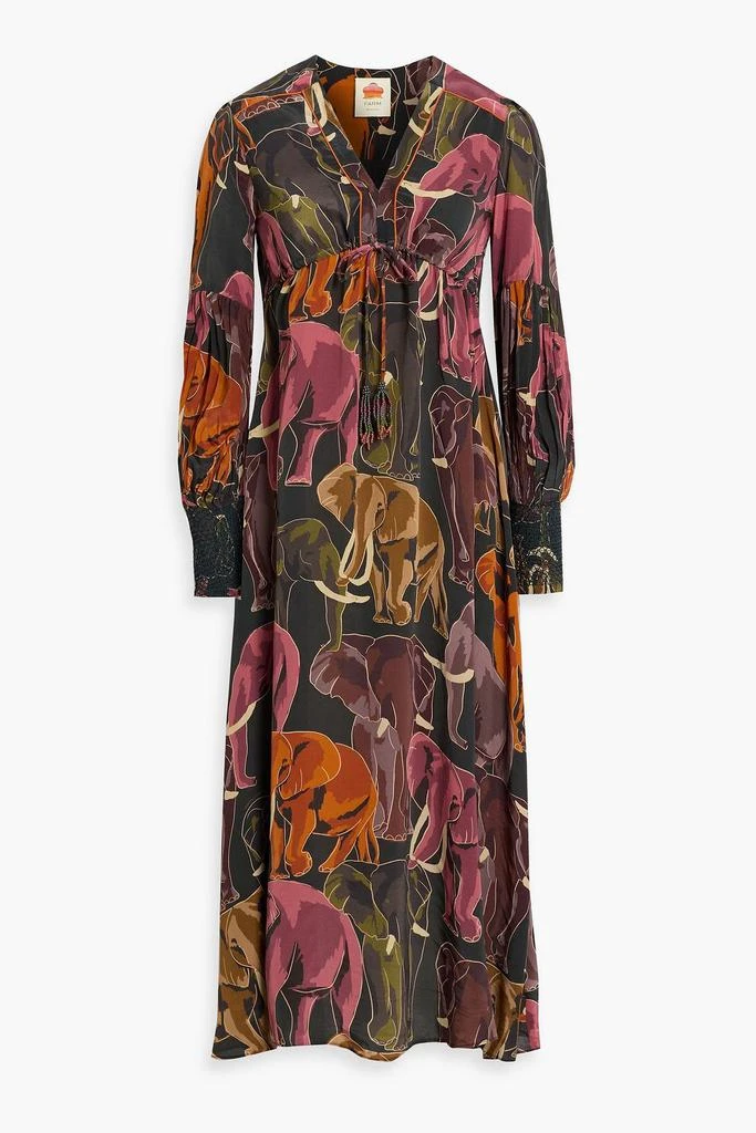 brown pineapple guipure midi dress Brown Pineapple Guipure Midi Dress  FARM Rio
