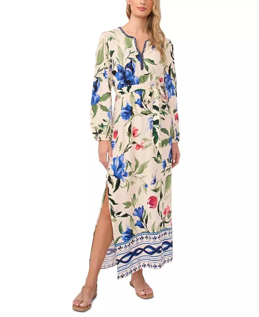 Vince Camuto Women
s V-Neck Long-Sleeve Maxi Dress