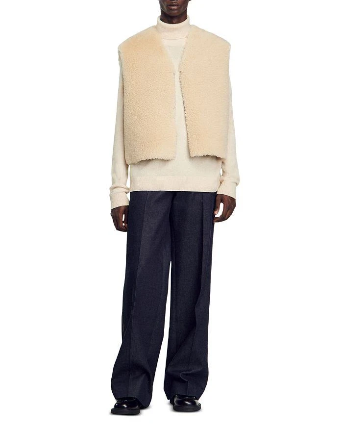 Sandro Shearling Vest 3