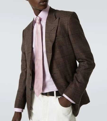 Tom Ford Checked cotton poplin shirt 5