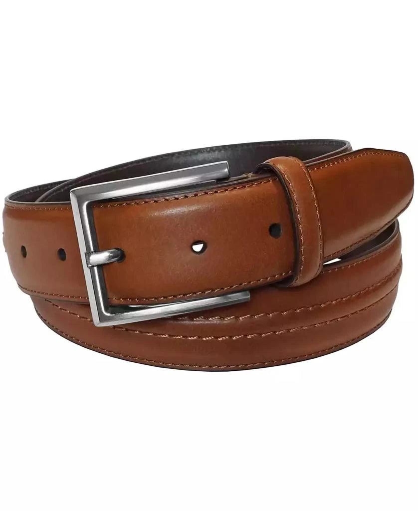 Florsheim Men's Caprio Raised Center Stitch Belt 1