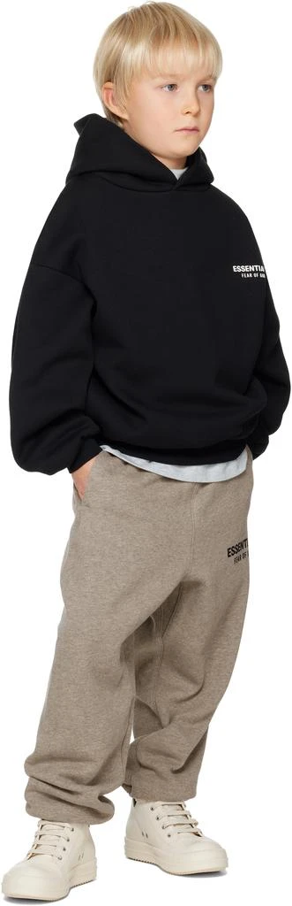 Essentials Kids Black Fleece Hoodie 4