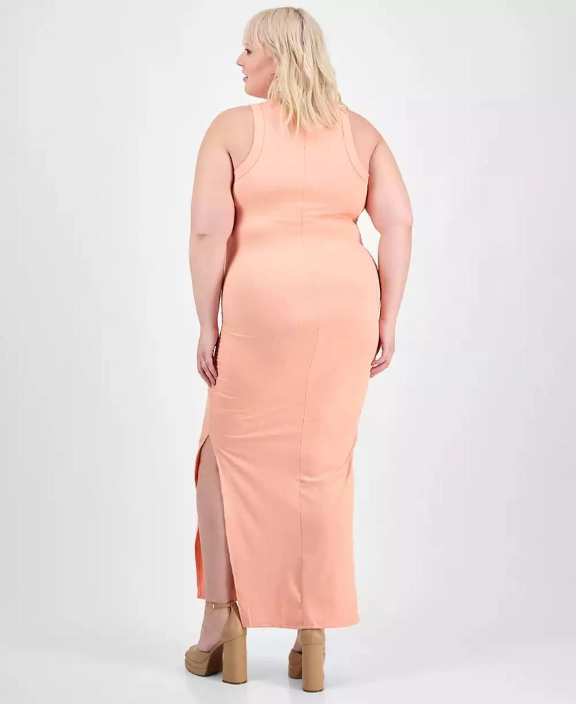 Madden Girl Trendy Plus Size Ribbed Sleeveless Midi Tank Dress 5