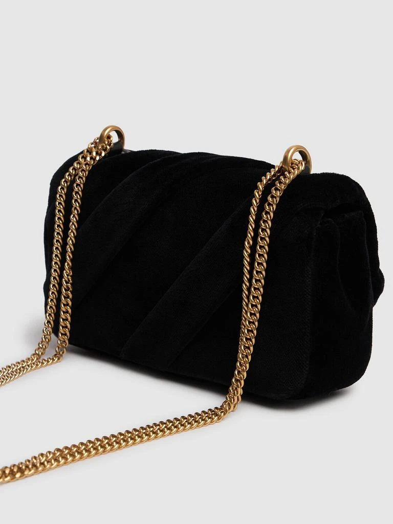 Tory Burch Mini Kira Draped Velvet Flap Bag 4