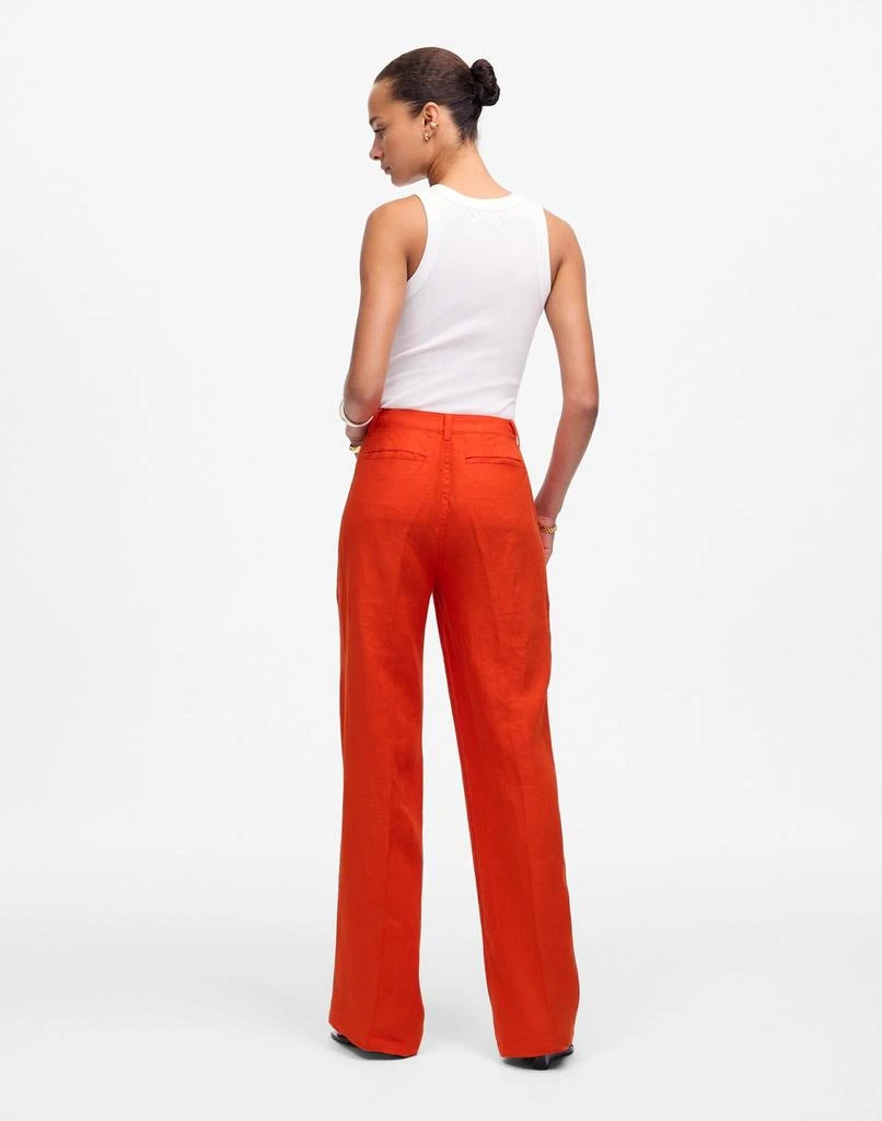 Madewell Patch Pocket Flare Pant in 100% Linen 4