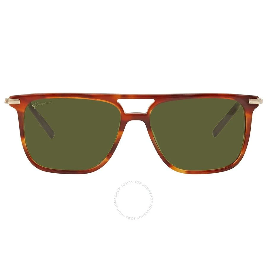 Salvatore Ferragamo Green Rectangular Men's Sunglasses SF966S 216 57 1