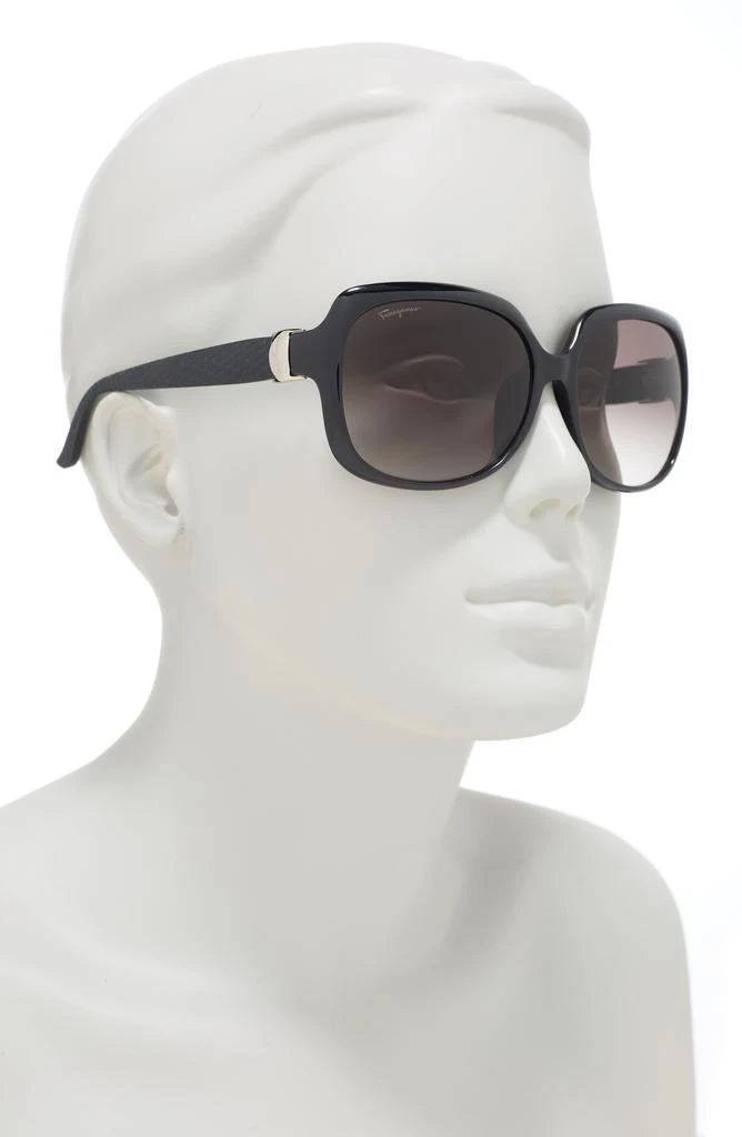 Shop Salvatore Ferragamo 59mm Square Sunglasses on Sale at  display picture 2