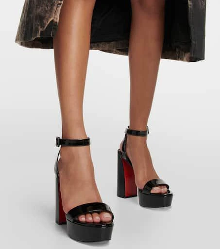 Christian Louboutin Movida Sabina patent leather platform sandals 7