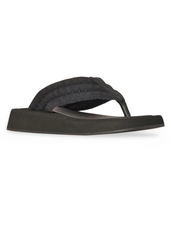 The Row Ginza Quilted Canvas Flip Flops 2