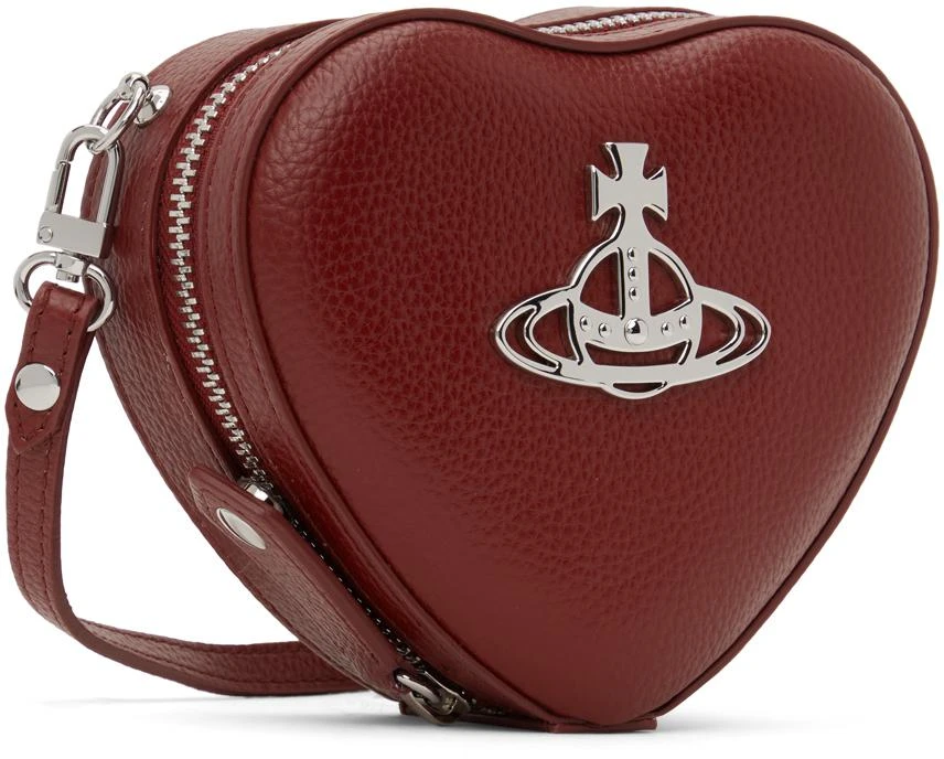 Vivienne Westwood Red Mini Louise Heart Crossbody Bag 2