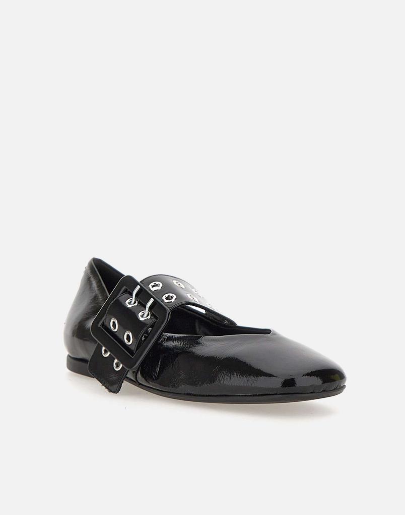 HALMANERA "Peg14 Glaze" leather  ballet flats
