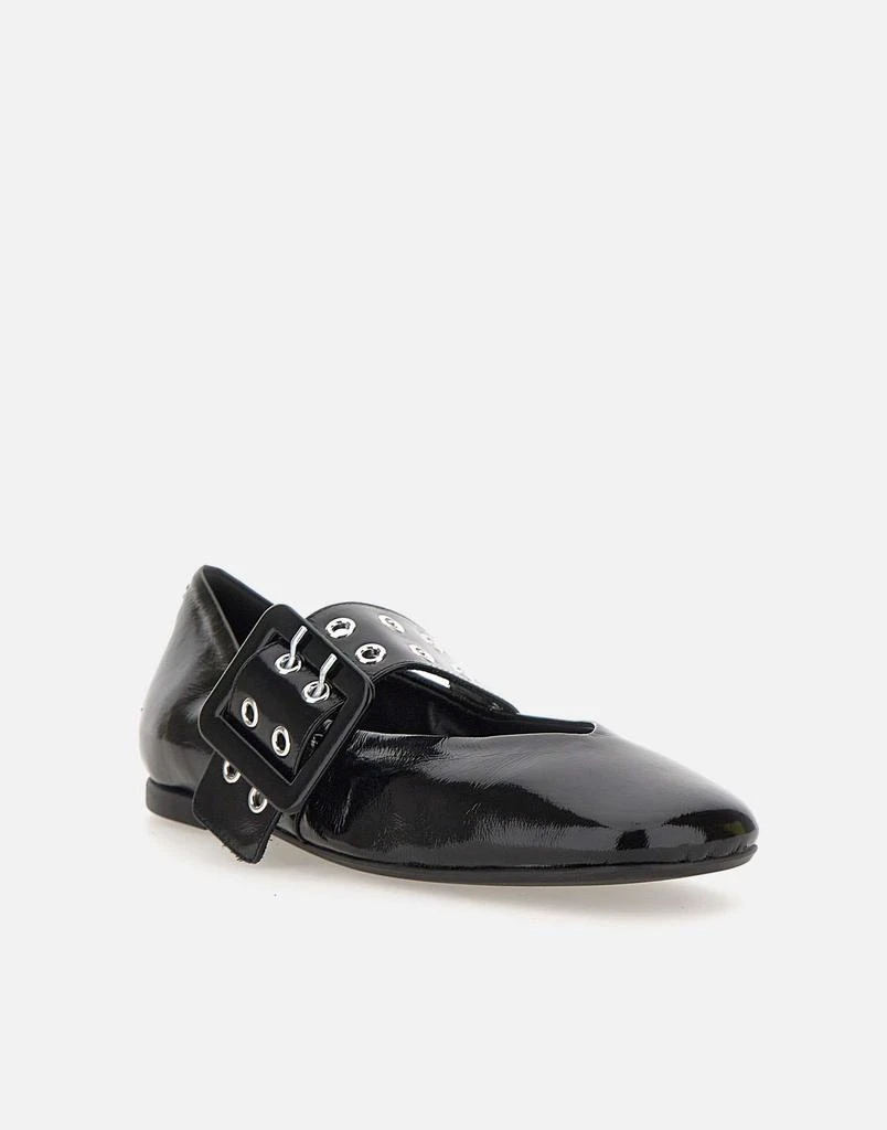 HALMANERA "Peg14 Glaze" leather  ballet flats 2