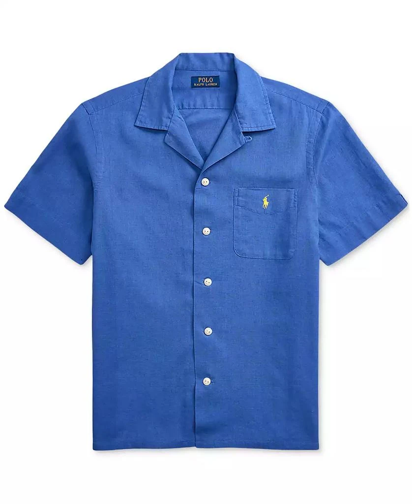 Ralph Lauren Men's Classic-Fit Linen-Cotton Camp Shirt 5