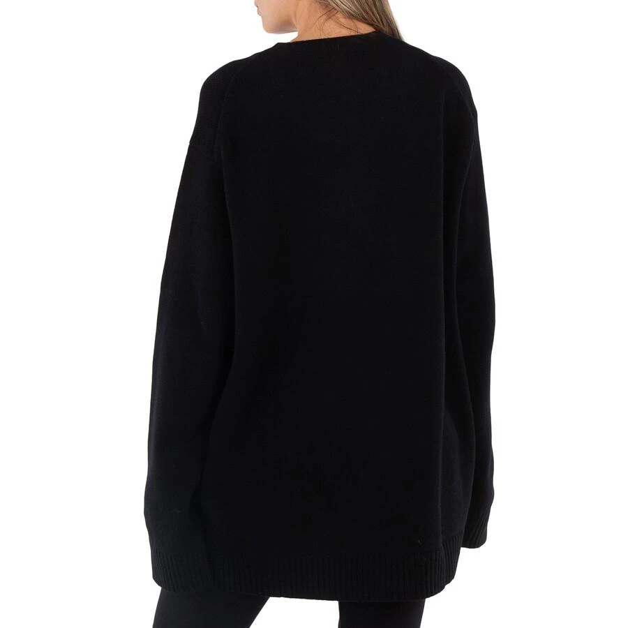 YOHJI YAMAMOTO Ys Black Wool Crow Motif Long-Sleeved Pullover 3