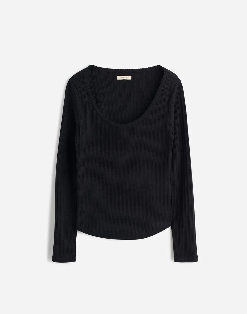 Madewell Pointelle Long-Sleeve Scoopneck Tee 6