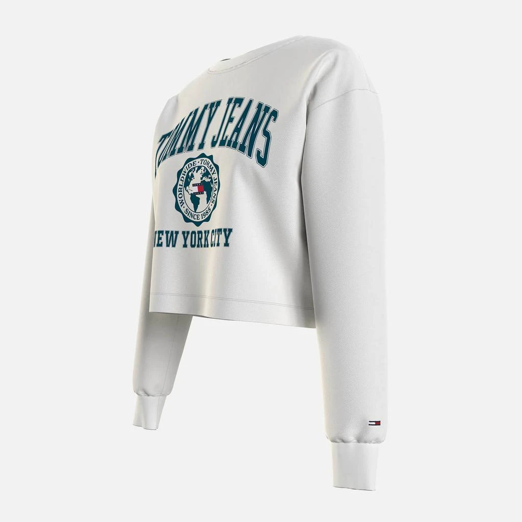 Tommy Jeans Tommy Jeans College Logo Cotton-Blend Jersey Cropped Sweatshirt 4