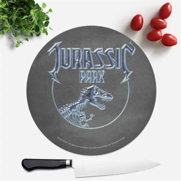 Jurassic Park Jurassic Park Logo Round Chopping Board 1
