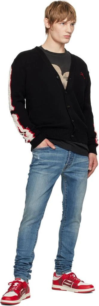 AMIRI White & Red Skel-Top Low Sneakers 5