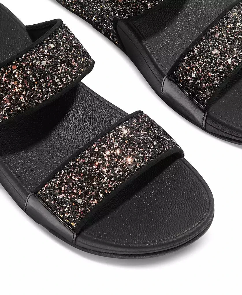 FitFlop Women's Lulu Multi-Tonal Glitter Wedge Sandals 8