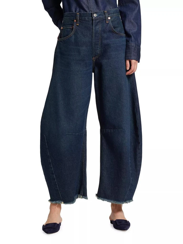 Citizens of Humanity Horseshoe Wide-Leg Frayed Jeans 3