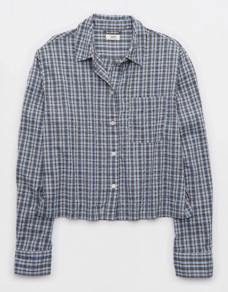 Aerie Aerie Off-Duty Seersucker Pajama Shirt 3